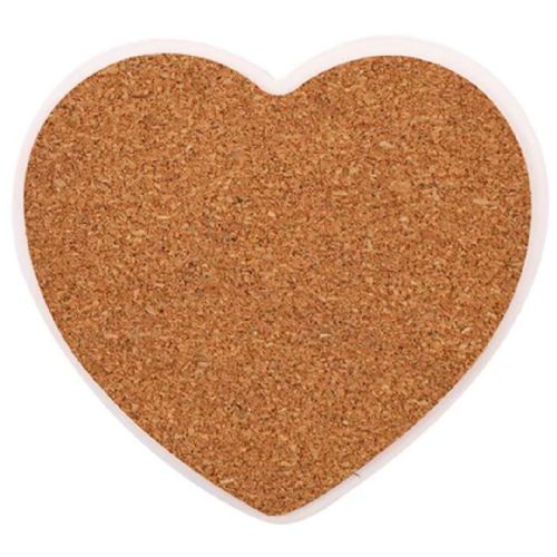 IronClad Sandstone Ceramic Coaster Sublimation Blank  - Heart Shape #3